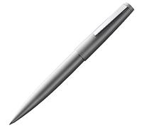 Lamy 2000 silver - elegant rollerball pen in robust stainless steel - perfectly balanced & in line width M M 63 rollerball refill in black
