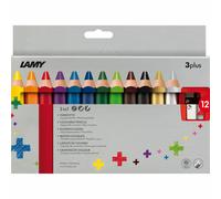 LAMY 3plus Coloured Pencil Box of 12 Assorted Colours