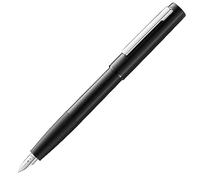LAMY Aion 077 Fountain Pen - Anodised Aluminium Fountain Pen in Black with Blasted Grip and Steel Nib - Nib Size B, 1 Piece (Pack of 1)