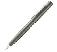 Lamy aion graphite fountain pen - modern fountain pen in anodized, lightweight & seamless aluminum casing - with stainless steel clip and steel nib in M line width - incl T 10 blue ink cartridge
