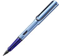 Lamy AL-star 0E1 Lightweight Fountain Pen Aluminium in Aquatic with Ergonomic Grip and Polished Steel Nib Line Width Extra Fine Includes Ink Cartridge T 10 Blue