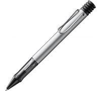 Lamy AL-star 225 Lightweight Ballpoint Pen Aluminium in White/Silver with Ergonomic Handle and Self-Springing Metal Clip, Includes M 16 M Large Refill