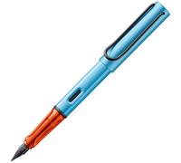 LAMY AL-star denim - Fountain Pen with ergonomic grip & polished steel nib in size M - lightweight aluminum body - including LAMY T 10 blue cartridge - Right-Handed