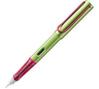Lamy AL-star Disco Fountain Pen with Polished Steel Nib in Line Width M | Lamy Fountain pen with ergonomic grip - lightweight aluminium housing - incl. LAMY T 10 blue ink cartridge - right handed