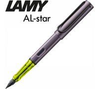 LAMY AL-star aubergine - Fountain Pen with ergonomic grip & polished steel nib in size F - lightweight aluminum body - including LAMY T 10 blue cartridge - Right-Handed