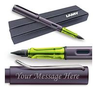 Lamy Al-Star Fountain Pen - Choose Colour/Nib Width (GIFT BOXED) - Engraving Available (Broad Nib, Aubergine)