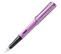 Lamy AL-star Lilac Fountain Pen - Fountain Pen with Ergonomic Grip & Polished Steel Nib in M Line Width - Lightweight Aluminium Housing - Includes Ink Cartridge T 10 Blue - Right-Handed