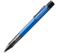 Lamy AL-star oceanblue - Ballpoint Pen with transparent, ergonomic grip & line width M - lightweight aluminium body - including large capacity refill M 16 in black
