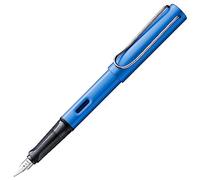 LAMY AL-star oceanblue - Fountain Pen with ergonomic grip & polished steel nib in size M - lightweight aluminum body - including LAMY T 10 blue cartridge - Right-Handed