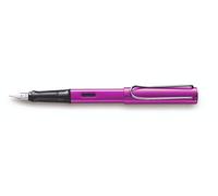 Lamy AL-Star Vibrant Pink Fountain Pen - 2018 Special Edition - Medium Nib - Supplied with a Replacement Lamy T10 Non-Permanent Blue Ink Cartridge - Made in Germany - AL-Star Collection
