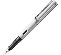 Lamy AL-star 025 Fountain Pen - Aluminium Fountain Pen in White/Silver with Transparent Grip and Steel Nib - Nib Size F, 1 Piece (Pack of 1)
