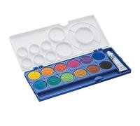 Lamy aquaplus Opaque Paints 510 - Brilliant Deck Paint Box with Colour Circle according to Johannes Itten in Blue with 12 Colours - Ideal for School Lessons