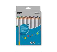 LAMY Colorplus Colouring Pencils 506 Set of 36 Coloured Pencils Made of Solid Linden Wood with Ergonomic Triangle Shape - Thick Lead Diameter 3.3 mm, Colour Pencil Diameter 7.2 mm