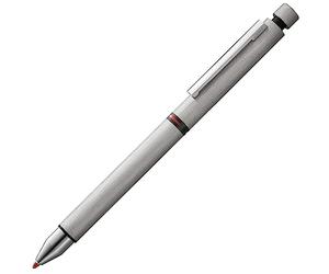 Lamy cp1 brushed tri pen Multifunctional pen - minimalist stainless steel mechanical pencil & ballpoint pen in one - includes M 21 ballpoint refill in black and red & M 41 fine-line refill (0.5 mm)