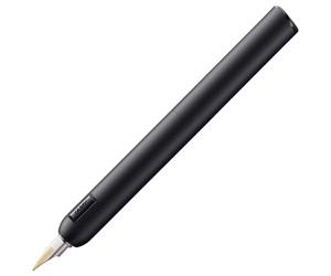 Lamy dialog cc all black - capless fountain pen with twist mechanism - 14 kt bicolor gold nib, partially platinum-plated & in size B - incl. ink cartridge T 10 blue & converter Z 27 - right-handed