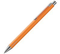 LAMY Econ Ballpoint Pen Functional Stainless Steel Body Curved Clip Width M Blac
