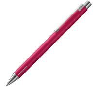 Lamy econ Ballpoint Pen 240 Stainless Steel in Raspberry Matt and Striking Curve