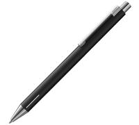 Lamy econ black matt ballpoint pen - functional ballpoint pen with stainless steel body - curved clip & innovative grip zone - incl. large capacity refill M 16 in line width M in black