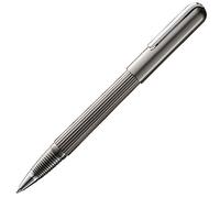 LAMY Imporium 393 Rollerball Pen with a Matte Titanium housing with PVD Finish and Platinum Polished Clip (galvanised) - with Rollerball Pen Refill M 66 Black - line Width M, 1 Piece (1 Pack)