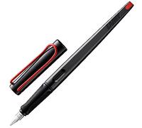 Lamy joy black - calligraphy fountain pen with ergonomic grip & polished steel nib in line width 1.1 mm - Calligraphy Fountain Pen with ribbon nib - incl. ink cartridge T 10 blue