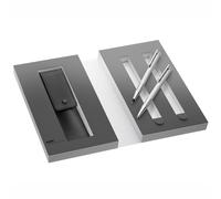 LAMY logo Brushed Steel Ballpoint Pen and Mechanical Pencil Set