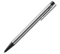 Lamy logo matt black - Ballpoint Pen in an elegant & robust stainless steel case - line width M - including large capacity refill M 16 in blue