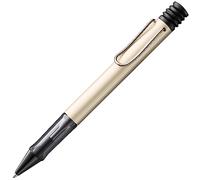 Lamy Lx palladium Ballpoint Pen - lightweight Pen with transparent, ergonomic grip & line width M - anodized aluminum body - including largecapacity refill M 16 in black & metal case