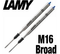 LAMY M16 Ballpoint Pen Refill - Broad - Blue Ink - Pack of 2