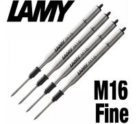 LAMY M16 Ballpoint Pen Refill - Fine - Black Ink - Pack of 4