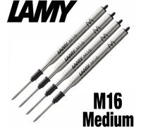 LAMY M16 Ballpoint Pen Refill - Medium - Black Ink - Pack of 4
