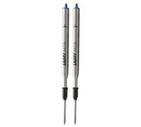 LAMY M16 Set of 2 Ballpoint Pen Large Capacity Metal Refill - Original Replacement Refill for All Lamy Ballpoint Pen Models - Indelible - Line Width Fine in Ink Colour Blue
