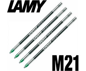 LAMY M21 Ballpoint Pen Refill - Multifunction D1 Format - Green Ink - Pack of 4