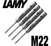 LAMY M22 Ballpoint Pen Refill - Broad Tip - Black Ink - Pack of 4
