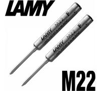 LAMY M22 Ballpoint Pen Refill - Fine Tip - Black Ink - Pack of 2