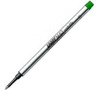 Lamy M63 large-capacity metal rollerball refills - Original replacement refills for all rollerball pens with cap - Document-proof - Medium line width in green ink