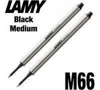Lamy Rollerball Refill, Medium Black M66 | Pack of 4