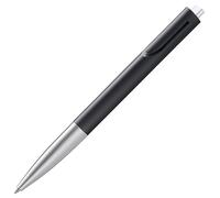 LAMY NOTO 283 Simple Ballpoint Pen Plastic Black/Silver with Triangular Body and Push Mechanism Includes Lamy M 16 Large Refill M 16 Line Width M in Black