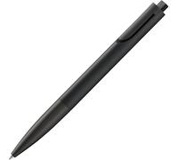 Lamy noto all black ballpoint pen - purist ballpoint pen with triangular plastic barrel - clip emerges from the barrel contour - incl. large capacity refill M 16 in line width M in black