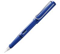 Lamy Safari Blue - CHROME TRIM NOT BLACK Contemporary Blue