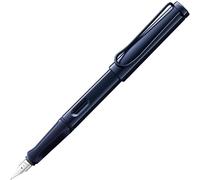 LAMY safari dark dusk - Fountain Pen with ergonomic grip & polished steel nib in size M - ideal for any Writing & Calligraphy - including LAMY T 10 blue cartridge - Right-Handed