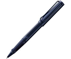 Lamy safari dark dusk - Rollerball Pen with ergonomic grip & line width M - for pleasant long writing - made of robust ASA plastic - including rollerball refill M 63 in black