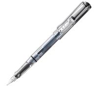 LAMY safari vista - Fountain Pen with ergonomic grip & polished steel nib in size M - ideal for any Writing & Calligraphy - including LAMY T 10 blue cartridge - Right-Handed
