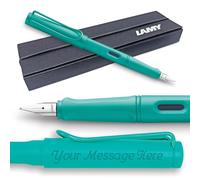 Lamy Safari Fountain Pen Candy Aquamarine-Turquoise 2020 limited edition + FREE Engraving +gift box (Broad Nib)