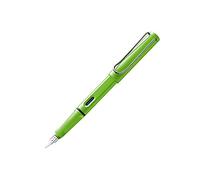 Lamy Safari Fountain Pen Filling System Cartridge Filling System Pack of 1 - Fountain Pen (Green, Cartridge Filling System, Blue, Acrylonitrile Butadiene Styrene (ABS), Stainless Steel, Medium)