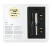 Lamy Safari Fountain Pen Set of 2 Interchangeable Colored Rings & Gift Box