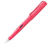 LAMY safari sunset - Fountain Pen with ergonomic grip & polished steel nib in size M - ideal for any Writing & Calligraphy - including LAMY T 10 blue cartridge - Right-Handed