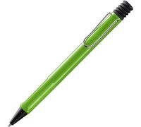 Lamy safari green - Ballpoint Pen with ergonomic grip & line width M - for pleasant long writing - made of robust ASA plastic - including large capacity refill M 16 in blue