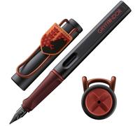 Lamy Safari Harry Potter Hufflepuff Fountain Pen - Special Edition Fountain Pen with House Crest - steel nib in fine width - ergonomic grip - incl. T10 Blue Ink Cartridge - Right-Handed