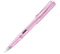 LAMY safari lightrose - Fountain Pen with ergonomic grip & polished steel nib in size EF - ideal for any Writing & Calligraphy - including LAMY T 10 blue cartridge - Right-Handed