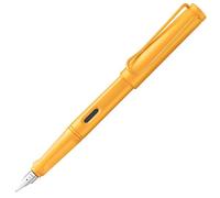 Lamy safari mango Fountain Pen with Ergonomic Grip and Polished Steel Nib in Line Width EF Robust ASA Plastic Includes Ink Cartridge T 10 Blue Right-Handed